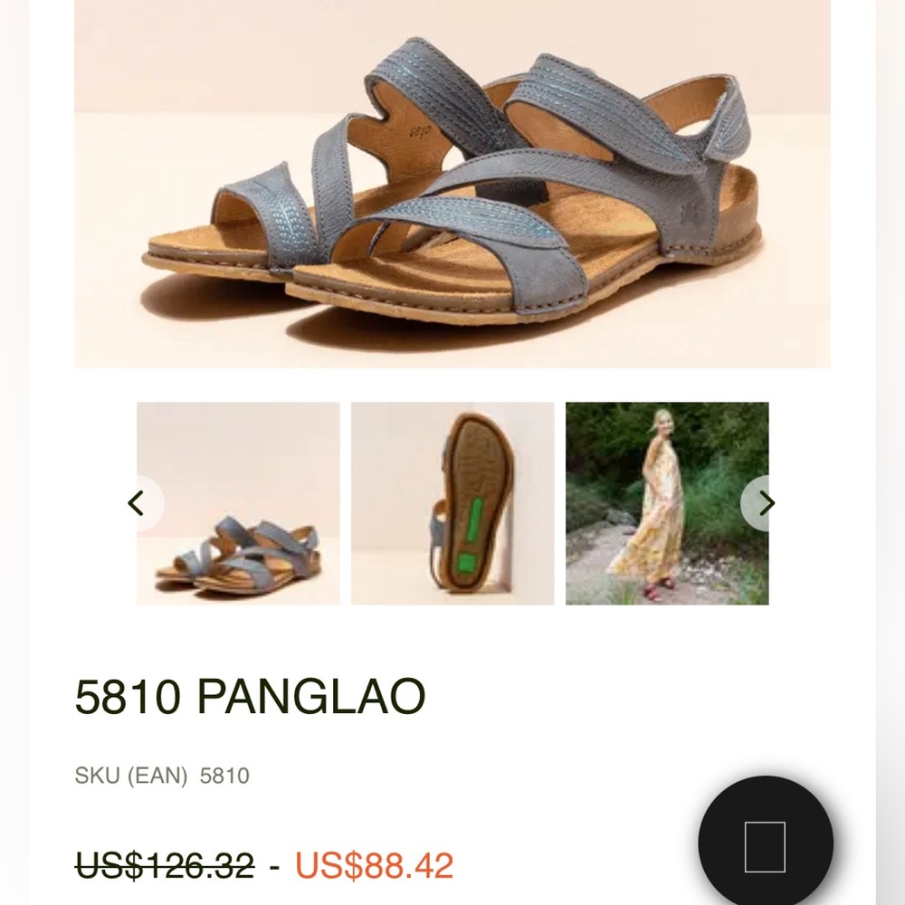 El Naturalista 5810 PANGLAO Sandals - Size 40/41 New W/O tags